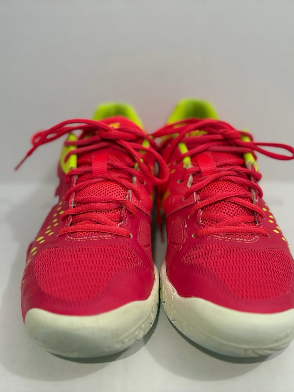 ASICS Gel Challenger Laser Pink Neon Yellow Running Shoes 1042A041 Women Sz 8.5